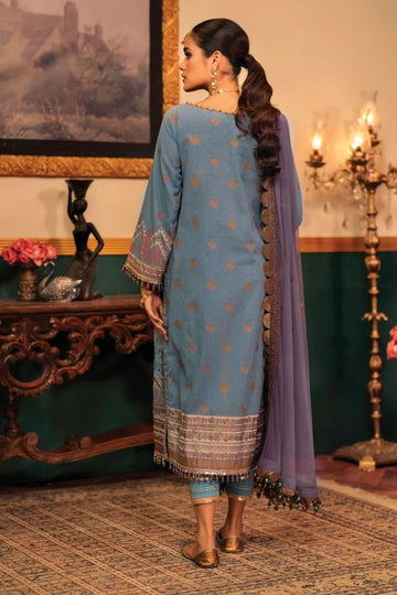 Alkaram FC- 29J-22-Light Blue Festive Eid Lawn 2022 Online Shopping